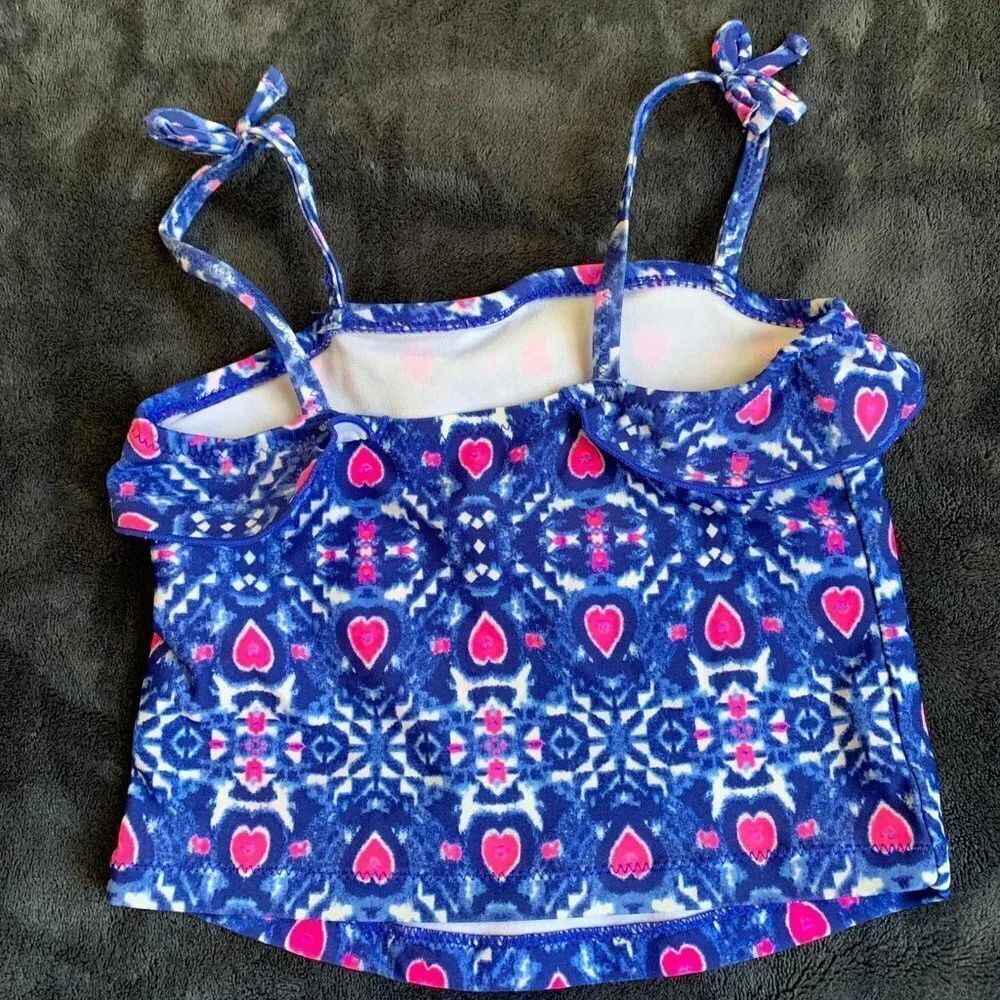 Oshkosh Girls' Swim Tankini with Hearts - 3T